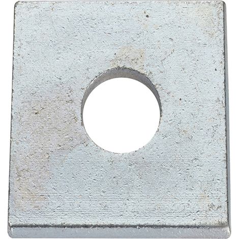 Unifix Square Plate Round Hole Washers BZP M10 x 50 x 3.0 - Box of 100