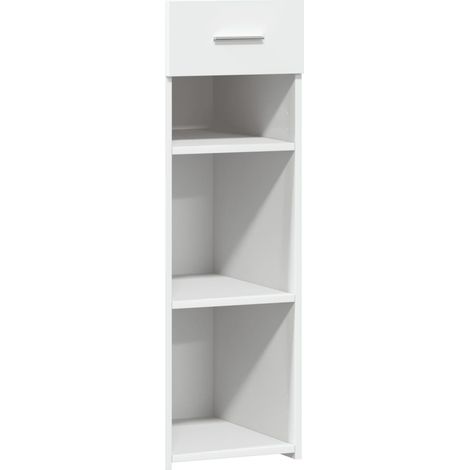 Credenza buffet cassettiera mobile contenitore organizer cucina soggiorno soggiorno 30 x 42,5 x 93 cm derivati del legno bianco 020030225