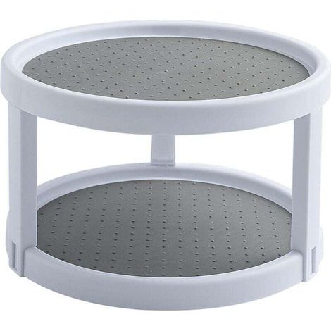 Rotating Spice Rack, Plastic Spice Holder, Storage Rack for Kitchen, Refrigerator (1/5)