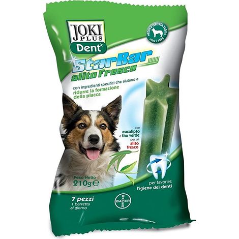 Elanco Joki Plus Dent Star Bar Fresh Alito Fresco - Elanco Joki Plus Dent Star Bar Fresh Alito Fresco - Star Bar Fresh taglia media/grande Da 210 g (1/2)