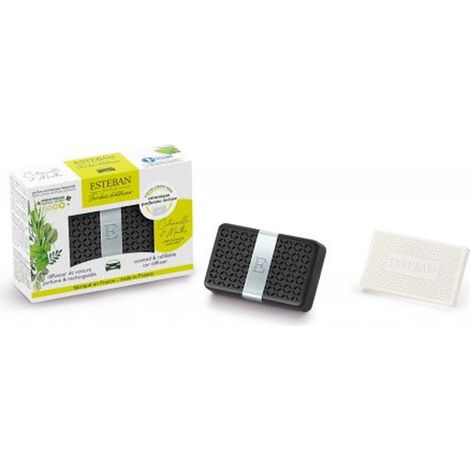 DIFFUSORE PER AUTO RICARICABILE PROFUMAZIONE CITRONELLA E MENTA ESTEBAN