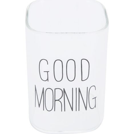 Tasse à lait transparente innovante, mug à café ou à thé, verre pour la maison et la boutique, étiquette noire, 240 ml (1/5)