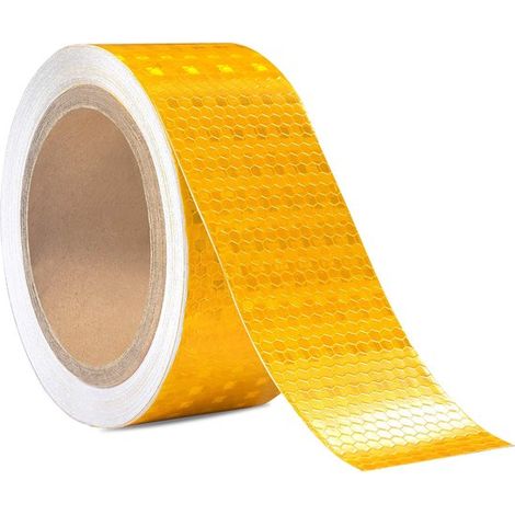 Reflektierendes Band 5 cm × 10 m Selbstklebend Reflektierend Band / Signalband Orange (1/5)