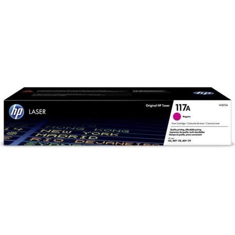 Toner Authentique HP Magenta 117A W2073A - HP - Pour Laser 150 / HP Laser MFP 178/179