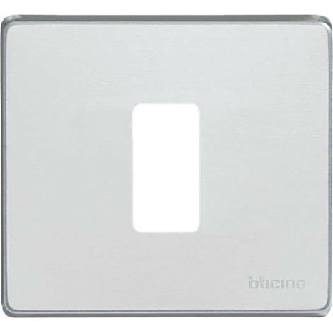 Magic placca 1 posto colore oxidal en aluminio 500/1/x
