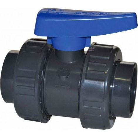 Valvola sfera pvc incasso Bi/ghera 324 alt/press. ø 20 leva blu INPV32420000