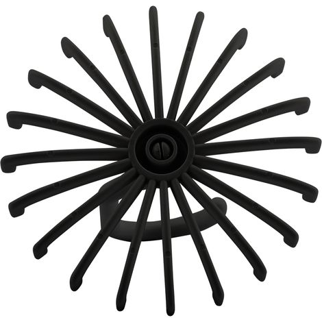 Porte-Cravates Rotatif 360° avec 20 Clips Organiseur Ceintures et Écharpes (Noir) - PP (1/5)