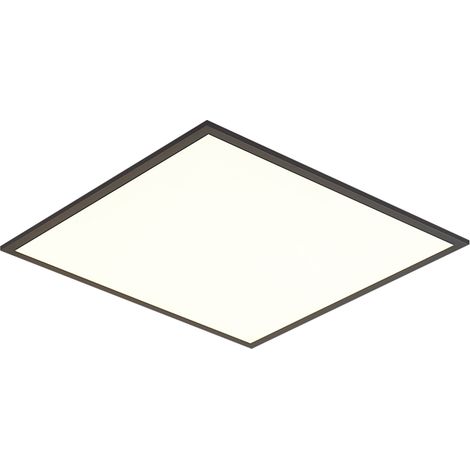 QAZQA Panneau LED noir carré avec LED à intensité variable en 3