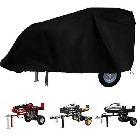 Housse de protection en tissu Oxford de qualité supérieure, imperméable, résistante à la poussière, aux intempéries, avec sangles pour fendeuses de bûches électriques hydrauliques (1/5)