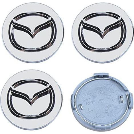 Irovami Radkappen Silber 56 mm (Kompatibel mit verschiedenen Mazda-Modellen) – 4er-Set (1/5)