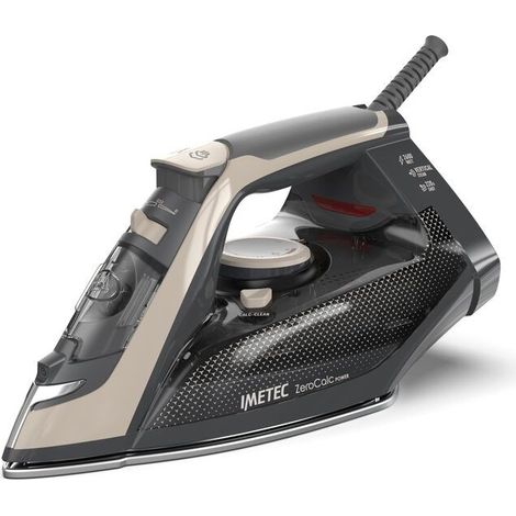 Imetec ZeroCalc Power - Ferro da Stiro da 2600W con Colpo di Vapore 220g,Piastra in Acciaio Satinato, Sistema Anticalcare, Leggero (1/5)