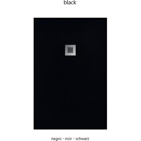 Receveur de douche 80 x 90 cm extra plat en résine minérale OPTIMA surface ardoisée 4 coloris