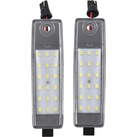 Luz LED blanca para matrícula de coche (accesorio para automóvil) (1/4)