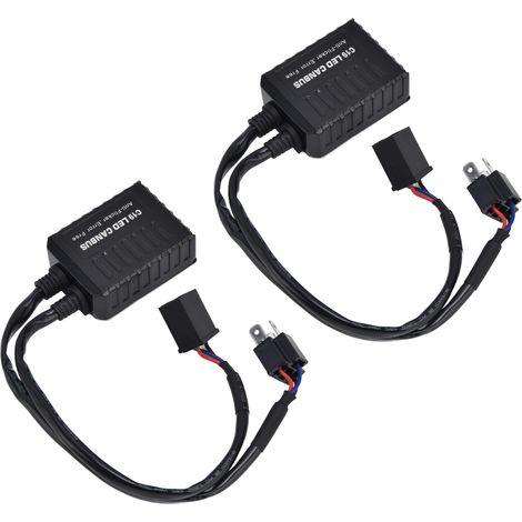 Set mit 2 Canbus C19 H4 Universal-LED-Decodern, Anti-Flicker-Scheinwerferfilter-Zubehör für Scheinwerferlampen (1/5)