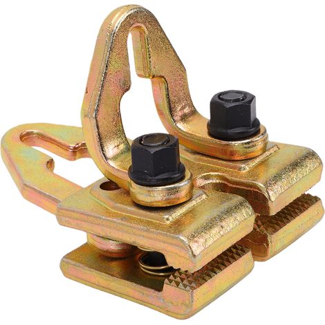 Pince de traction à serrage automatique à 2 voies en métal, carrosserie automobile à Angle droit de 5 tonnes pour l'entretien (1/5)
