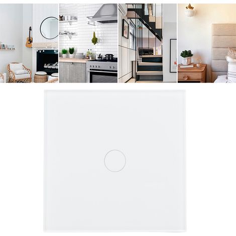 Interrupteur unipolaire intelligent Wi-Fi avec minuterie à distance et commande vocale, interrupteur intelligent graffiti AC110-240V (1/5)