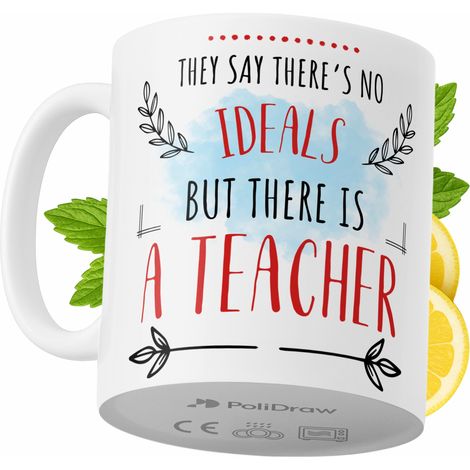 Lustiger Becher für Lehrer – Kaffee- oder Teebecher mit witzigem Textdesign – ideal für Geburtstage, Namenstage, Feiertage und besondere Anlässe. Hochwertiger Becher für Zuhause, Büro und Arbeit. Farb