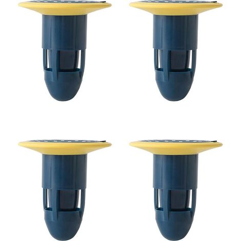 Lot de 4 Bouchon de vidange, Diamètre 37mm-75mm, Structure en U, Anti-odeur, Anti-insectes, Pour salle de bain cuisine (1/5)