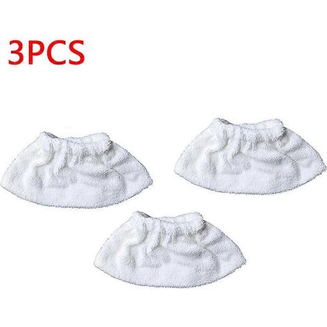 Lot de 3 lingettes de nettoyage pour nettoyeur vapeur Karcher 6.960-019.0, carrelage, douche, cuisine, etc. (1/4)
