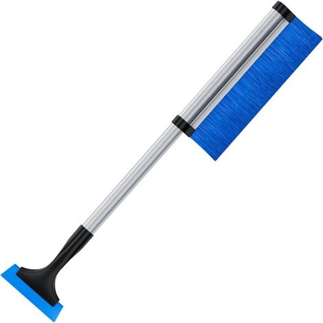 Pelle à neige légère pour pare-brise - Grattoir rétractable Grattoir à neige flexible double face pour pare-brise (1 pièce - Bleu) (1/5)
