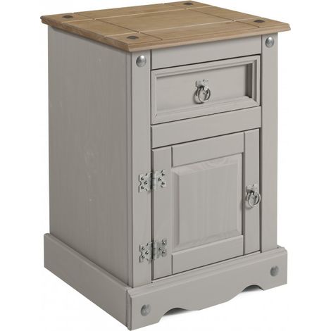 Corona Grey Wax Medium Pot Cupboard (1/4)