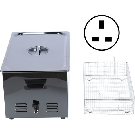 Nettoyeur Ultrasonique 22L Acier Inoxydable Écran Digital Machine de Nettoyage Industrielle YM-822AAU Prise 220V (1/5)