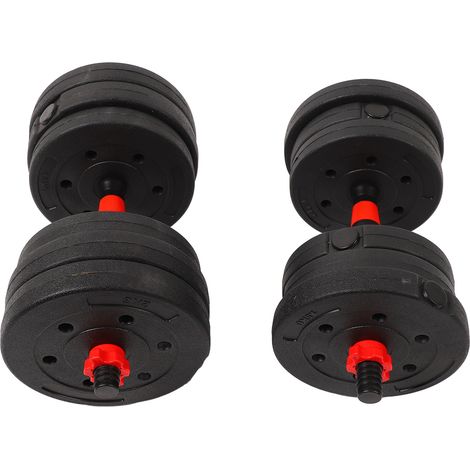 Verstellbare PVC-Hanteln 20 kg (44 lb), abnehmbares Hantelset für ein komplettes Körper- und Fitnesstraining (1/5)