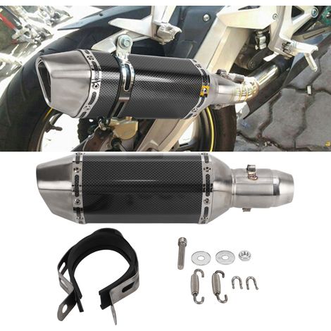 (Exclusivité Meikeduo) Pot d'échappement universel pour moto 38-51 mm, silencieux 310 mm (avec étiquette) (1/5)