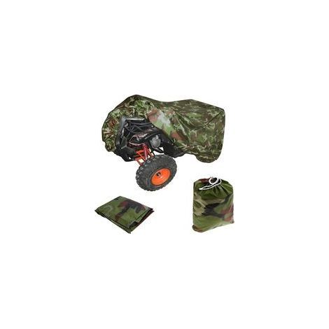 190T Extérieure Housse Bâche Protection pour ATV Moto Quad Imperméable Anti -UV Camouflage 256×110×120CM, ATV Quad Cover Lourd Housse de Vélo Electrique (1/5)
