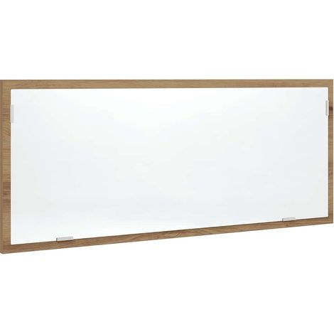 Espejo de baño LED madera ingeniería roble artisan 100x8,5x37cm vidaXL