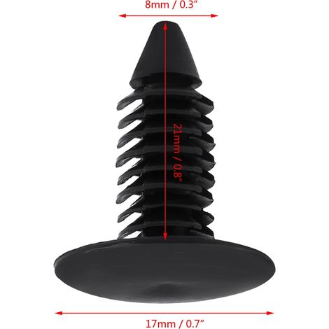 Rivets de fixation pour garde-boue de voiture, clips en plastique pour pare-chocs de voiture, paquet de 50 pièces (1/5)
