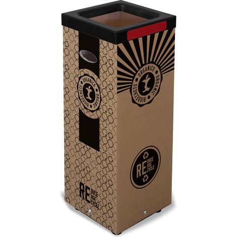 Contenitore per Rifiuti Organico Cover Superiore in Plastica 39x39x 83,4 cm in Cartone