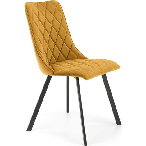 Silla Houston 1233, Amarillo, 85x47x58cm, Tapiz, Metálico (1/5)