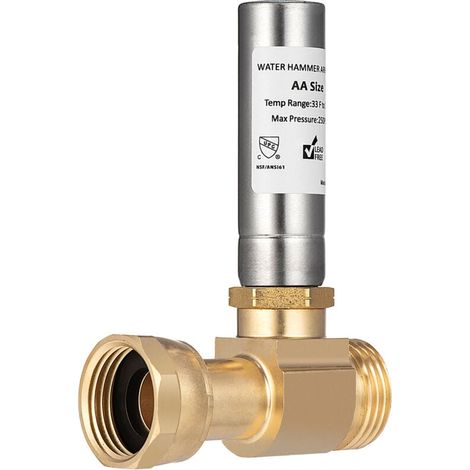 S-241 Stainless Steel Water Hammer Eliminator for Washing Machine, 3/4 Inch Rotary Joint MUMU (1/4)