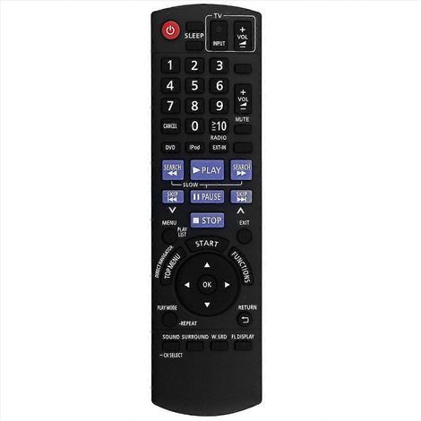 Télécommande N2QAYB000514 pour ampli home cinéma, télécommandeur de remplacement compatible récepteur, contrôleur multifonction pour chaîne stéréo, accessoire hi-fi, commande à distance infrarouge, pi (1/5)
