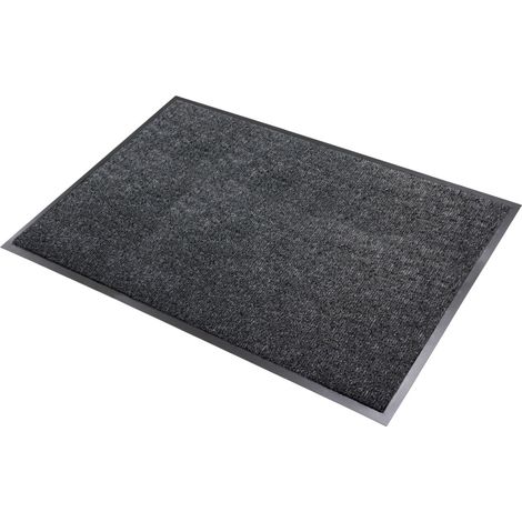 Tapis intérieur anti poussière absorbant Brazil noir 40x60 cm (1/4)