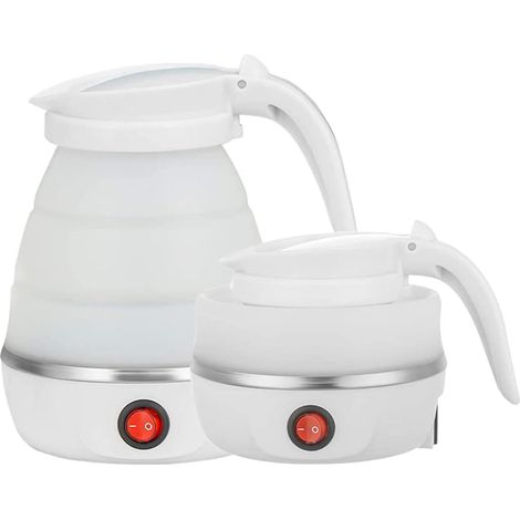 Bouilloire pliable et portable, en silicone, facile à ranger, idéale pour les voyages et le camping. (1/5)