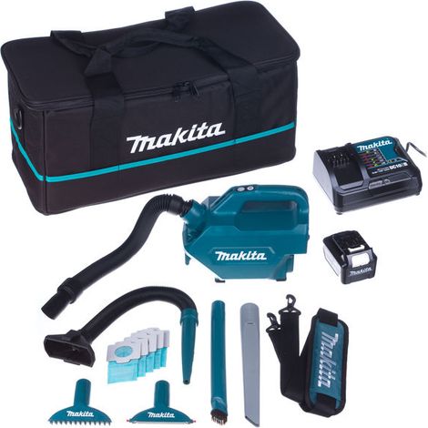 Makita CL121DSM 12V Li-Ion Accu stofzuiger set (1 x 4,0 Ah) - 1300 l/min - 0,5 l (1/2)