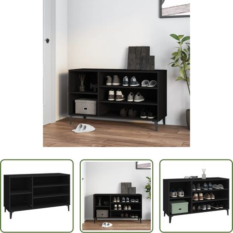 vidaXL Holzschrank -  Schuhregal Schwarz 102x36x60 cm Holzwerkstoff (1/5)
