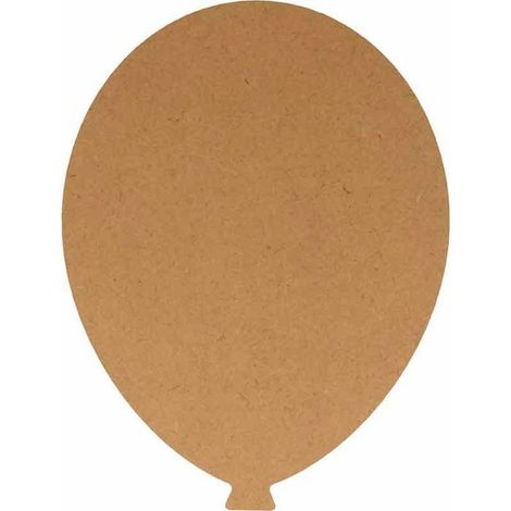 Ballon en bois MDF - 20 x 15 cm