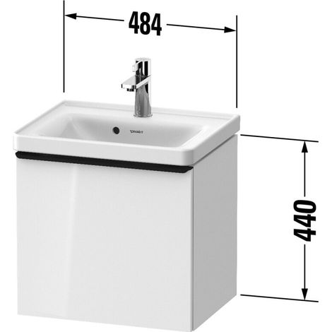Duravit D-Neo bâti-support lavabo suspendu, 484x440x372mm, 1 (1/2)