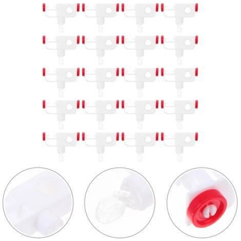 20pcs poulie transparente à quatre dents pour Stores verticaux, accessoires pour rideaux de stores poulie suspendue (1/5)