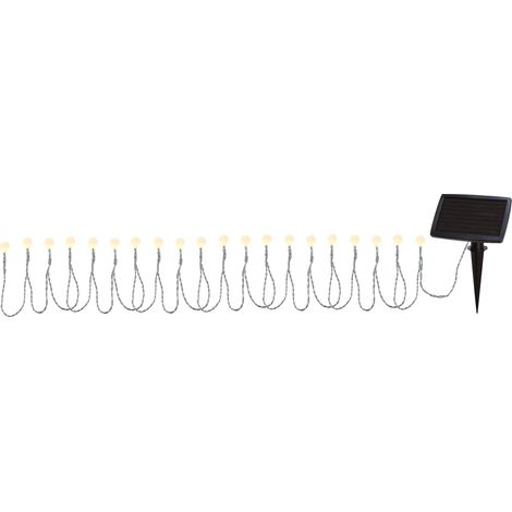 Star Trading Guirlande lumineuse solaire LED Globini pour extérieur, blanc chaud, batterie (1/5)