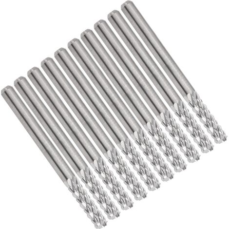 10 fraises en acier au tungstène ergonomiques haute dureté pour plaques d'acier PCB (1/5)