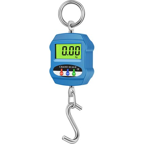 300kg Hanging Scale Digital Hook Scale with Large LED Display High Precision 0.05kg Sensitive Handheld Scale for Garage Farm Fishing (1/4)