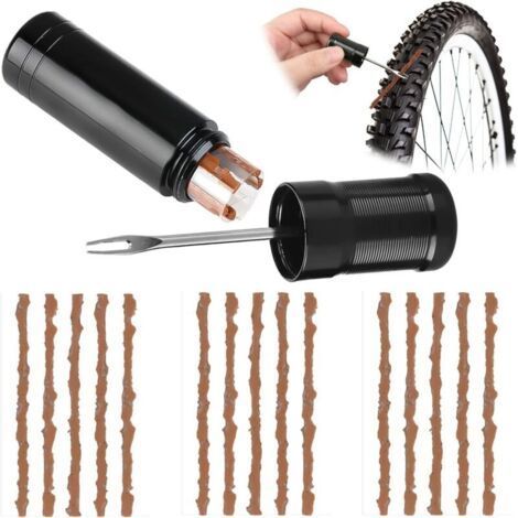 Kit Réparation Pneus Tubeless VTT - 21 Bandes de Caoutchouc Vulcanisé, Outil Portable pour Cyclistes (1/5)