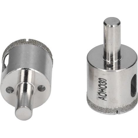 2 x 30 mm Fliesenbohrer, Glasbohrer, schnelles Bohren, geringer Widerstand, robust, langlebig, vielseitig einsetzbar, Lochöffner (1/5)