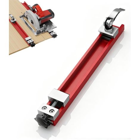 Guide de scie circulaire rail ajusté à haute résistance en aluminium Guide de base de la machine de coupe en alliage pour la scène du travail du bois (1/5)