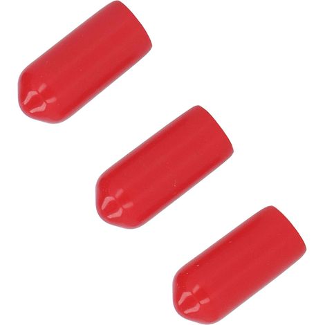 100 PVC-Kappen (9 mm), runde Endkappen für Rohre, Kabel- und Schraubenschutz, Schutzkappen für zylindrische Ventile und Flansche, 100er-Packung (1/5)