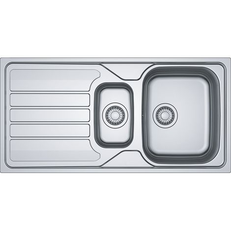 Evier Franke Flash FLN651 Inox Lisse Manu - Inox Lisse (1/2)